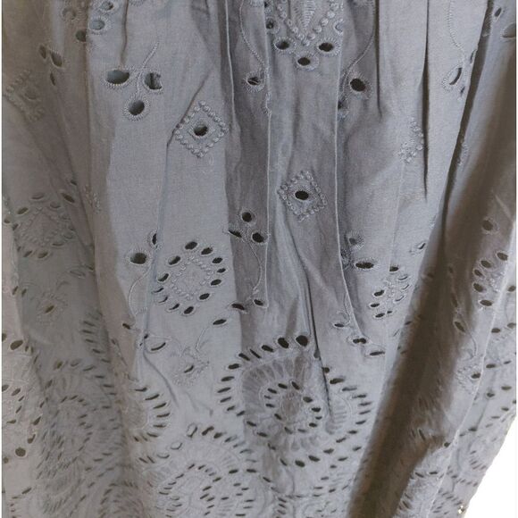 City Chic DRESS SO CROCHET Eyelet Dress Lined MINI size 18 Adjustable Straps NWT - Picture 2 of 10